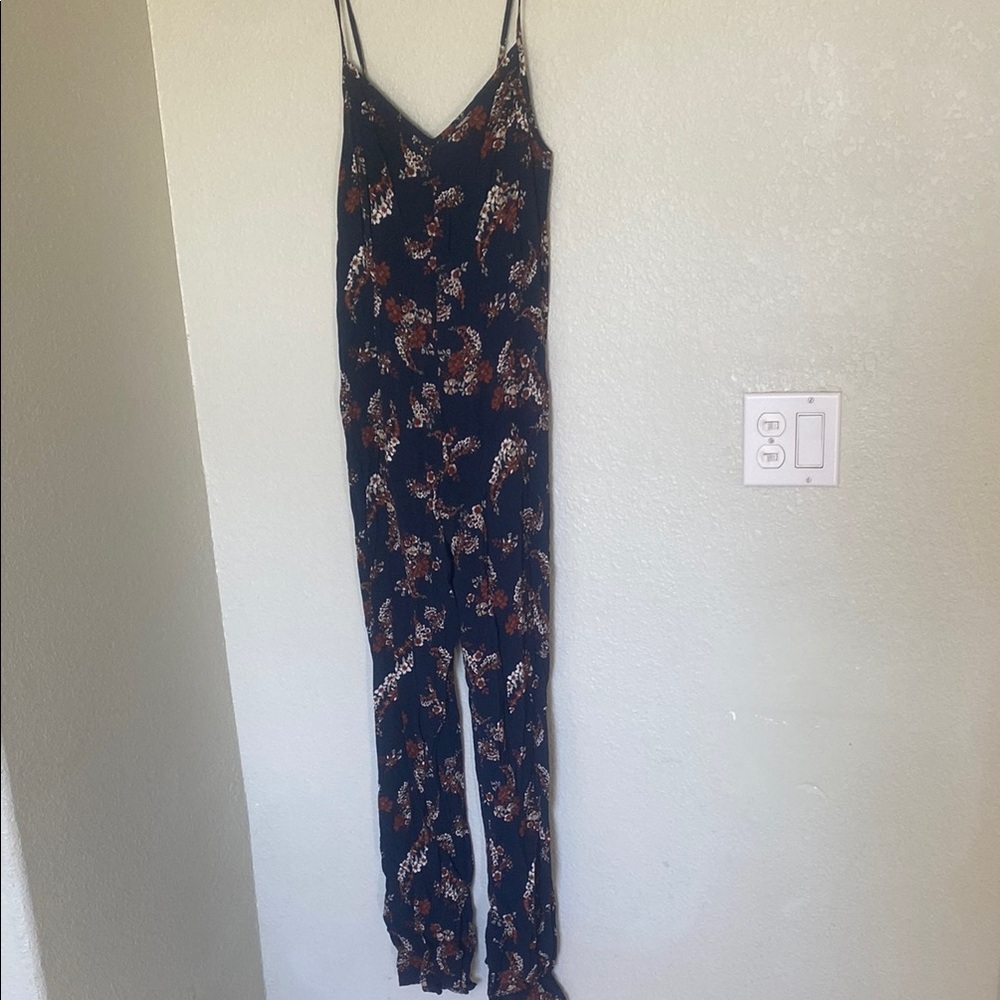Sadie & Sage Navy Floral Jumpsuit